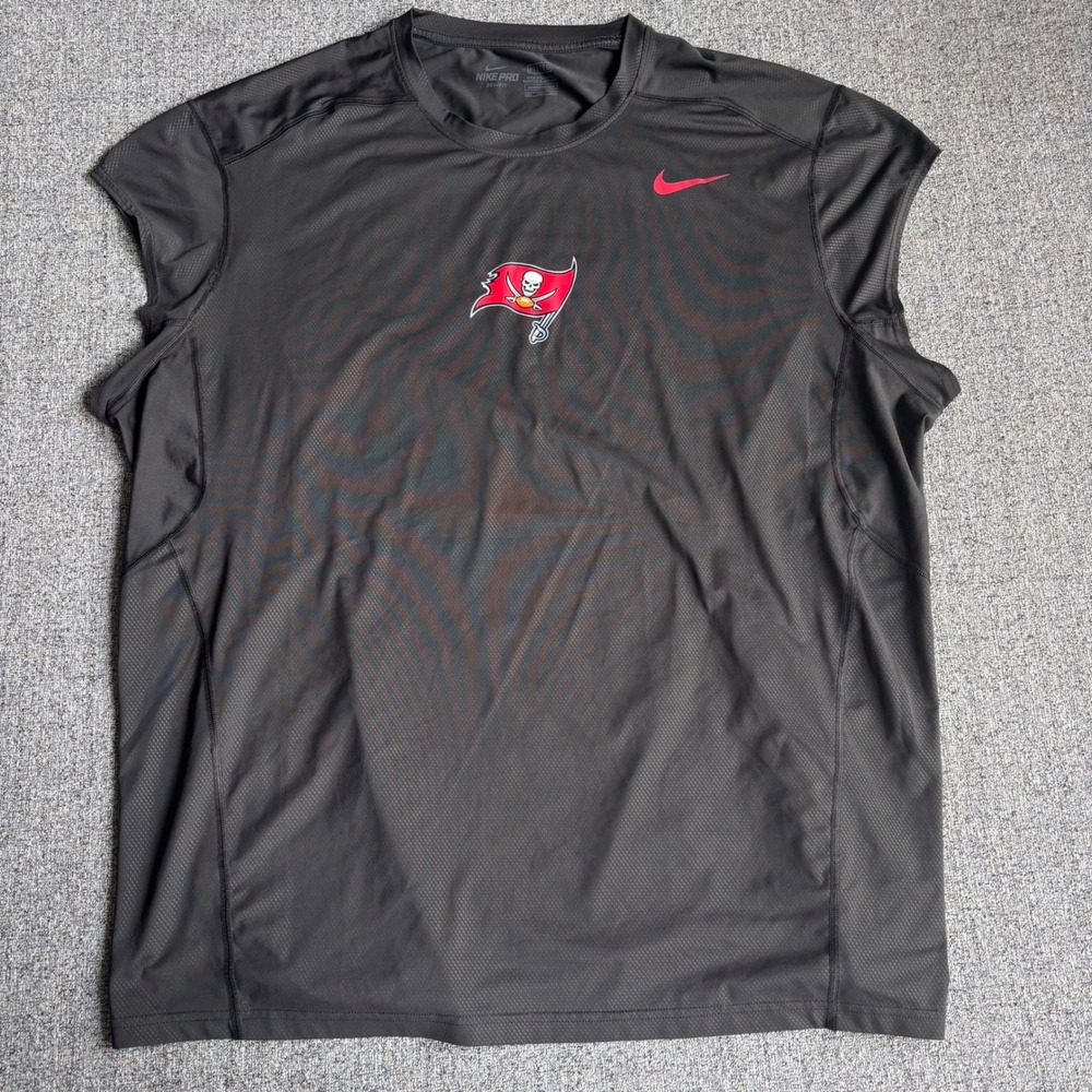 Nike Shirt Mens 3XL Grey Tampa Bay Buccaneers Dri-FIT Sleeveless Training Top